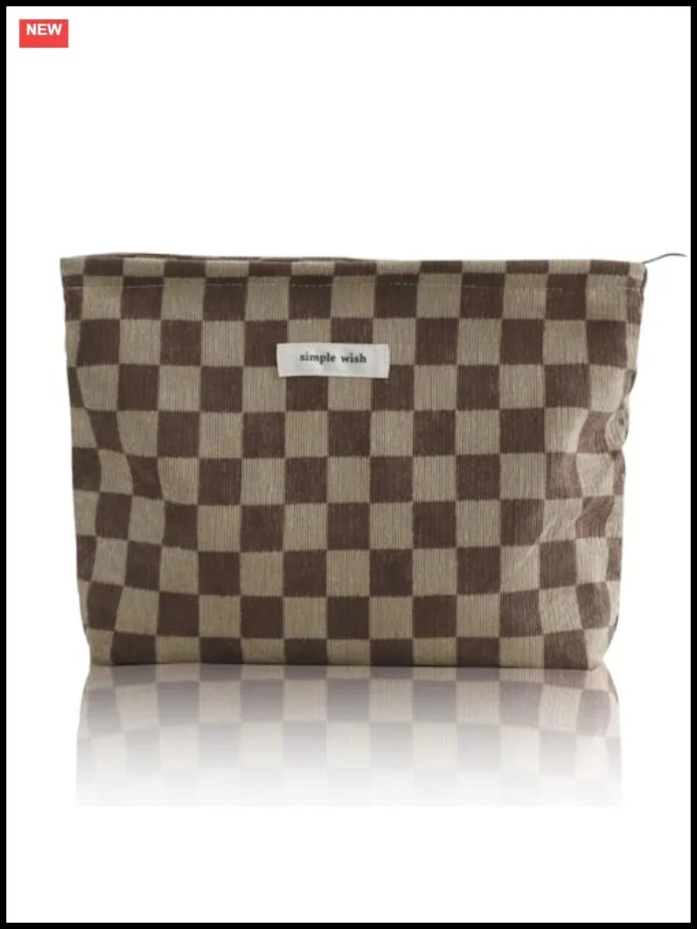 Canvas Makeup Bag Cosmetic Pouch for Travel Toiletry Organizer Zipper